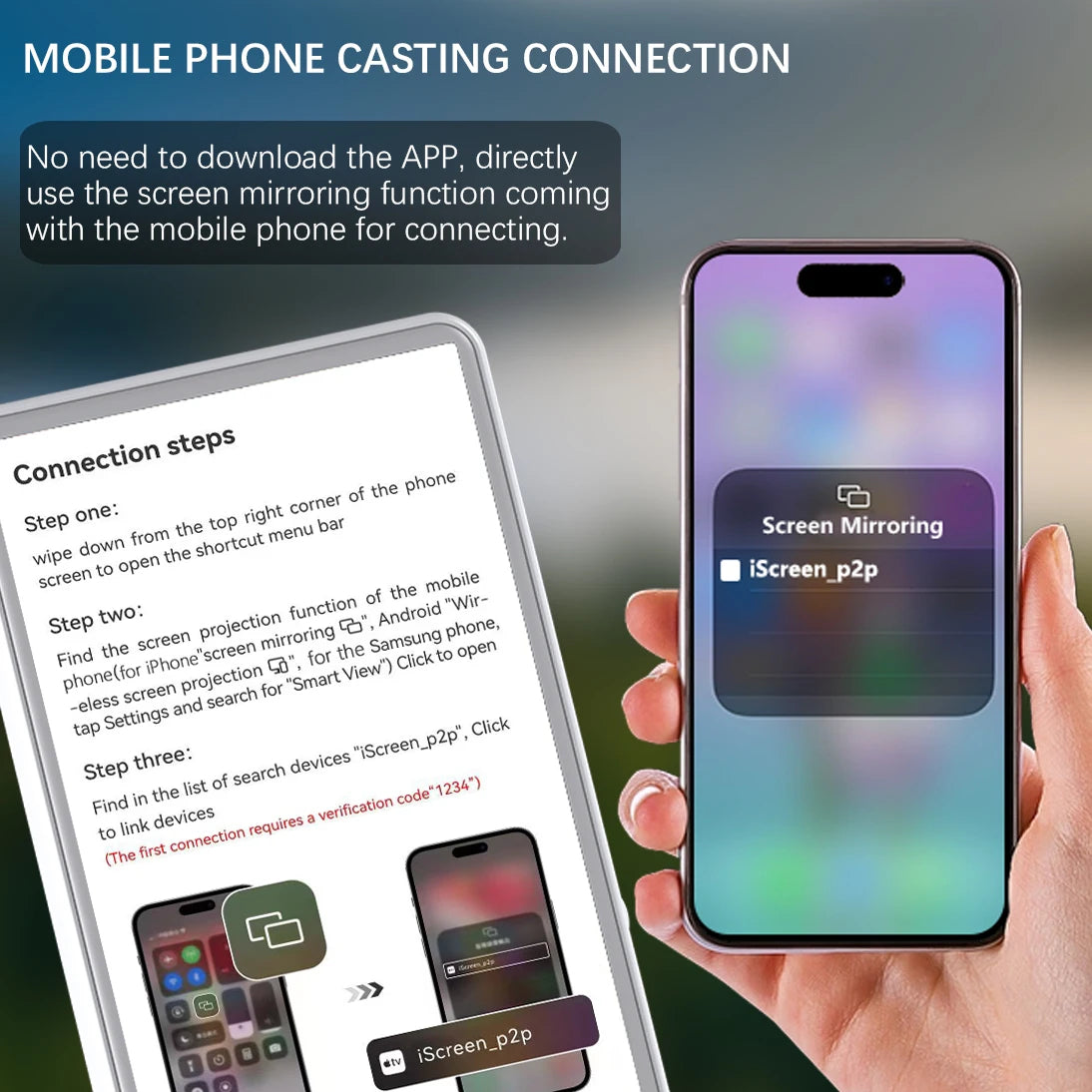 Vlog Selfie Monitor Screen for iPhone